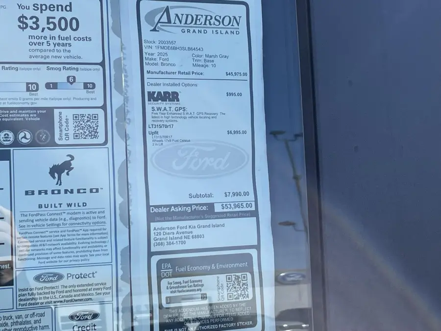 New 2025 Ford Bronco for sale in Grand Island NE